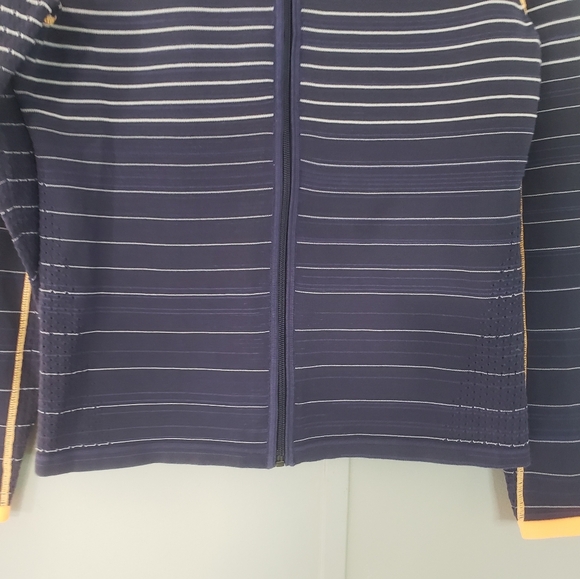 Annika by Cutter & Buck Stripe Moisture Wicking Drytec Technical Zip Sweater - Picture 6 of 12